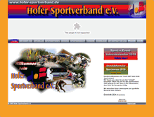 Tablet Screenshot of hofer-sportverband.de